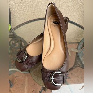 Nurture by Lamaze Dark Brown Buckle Flats